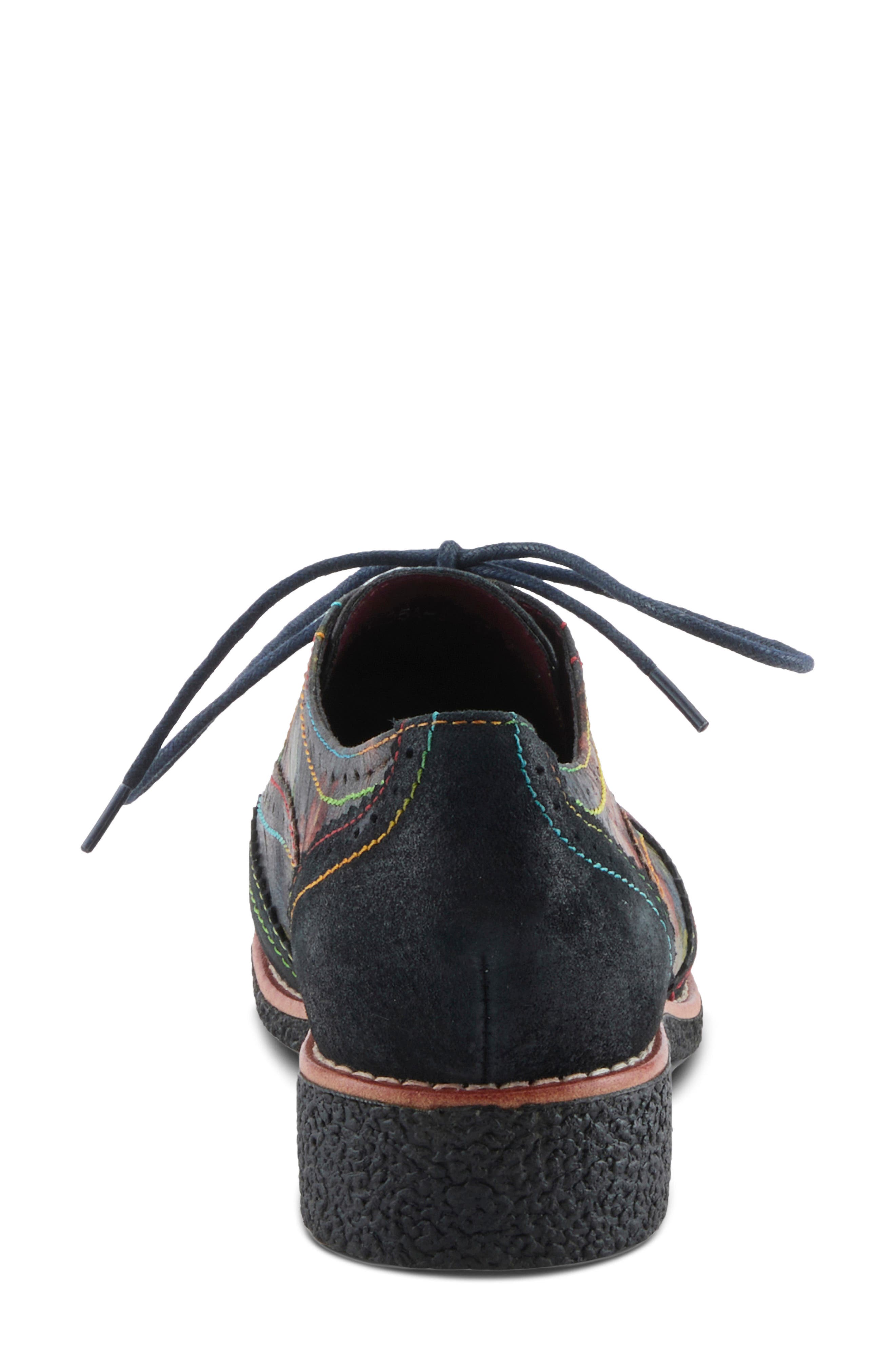 Muggiasti Vinty Brogue Oxford, Alternate, color, BLACK MULTI