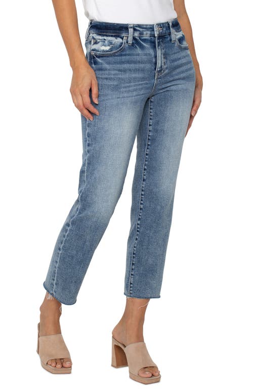 Shop Liverpool Los Angeles Liv Raw Hem Non-skinny Skinny Jeans In Santa Anita