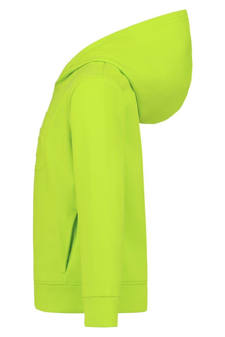 Kids' Logo Embossed Hoodie, Alternate, color, GREEN CITRINE