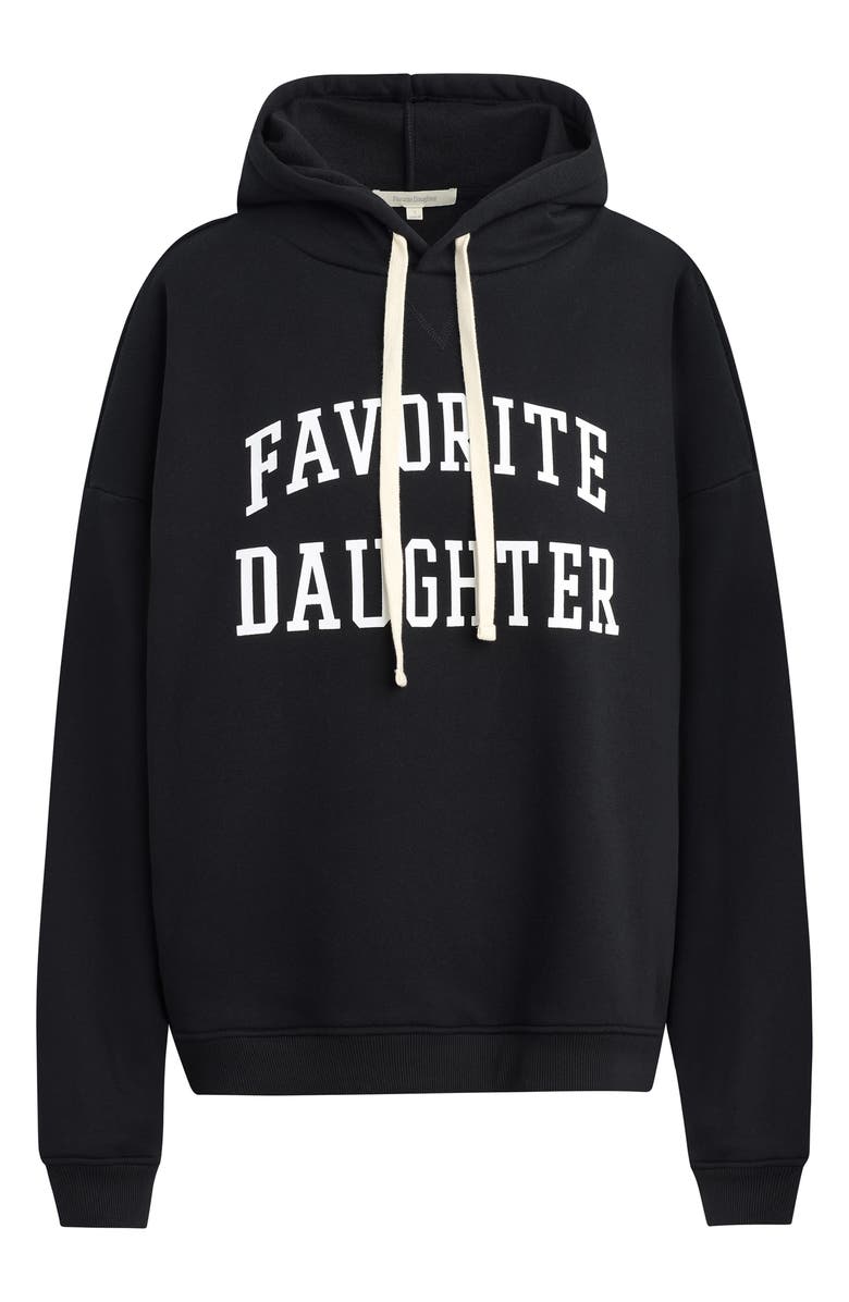 Favorite Daughter The Collegiate Graphic Hoodie, Alternate, color, Black