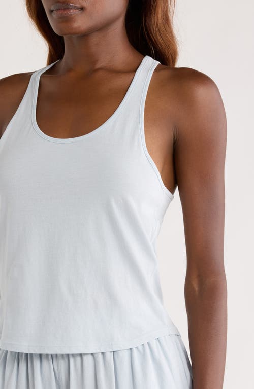 Lunya Organic Pima Cotton Curve Hem Tank In White