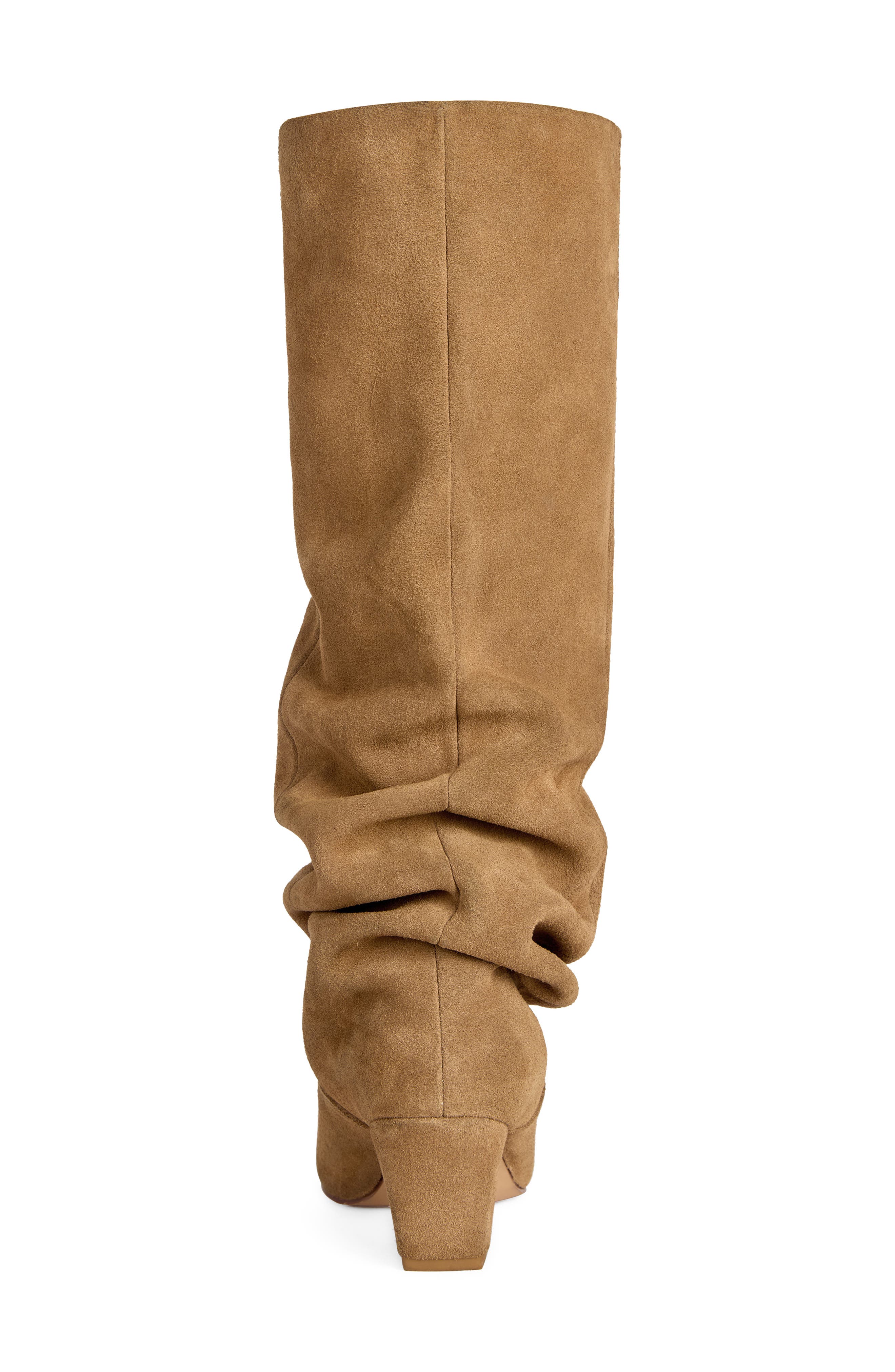 Francoise Knee High Slouch Leather Boot, Alternate, color, CAMEL