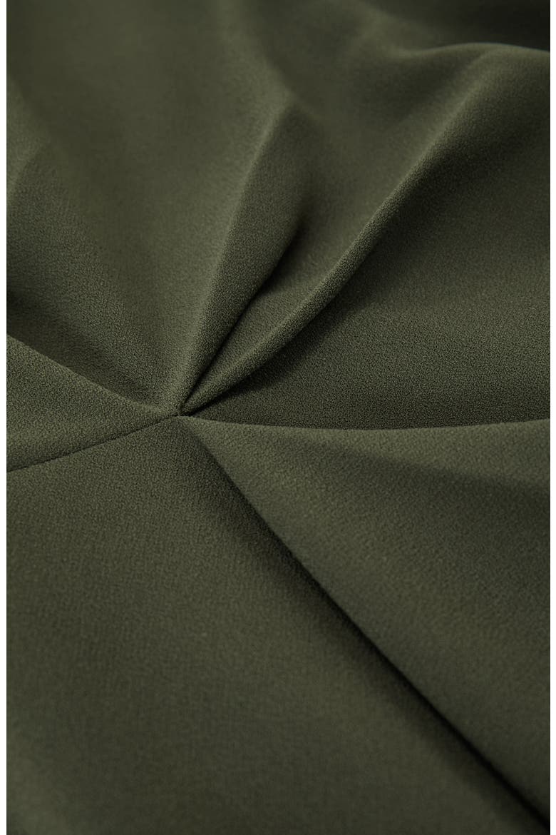 Dorota Drape Detail High-Low Dress, Alternate, color, KHAKI GREEN