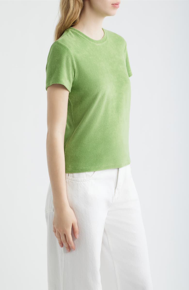 FRAME The Terry Baby Tee, Alternate, color, Peridot