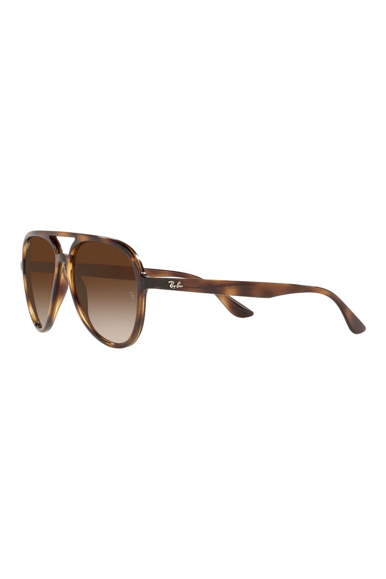 57mm Gradient Aviator Sunglasses, Alternate, color, HAVANA / BROWN GRADIENT