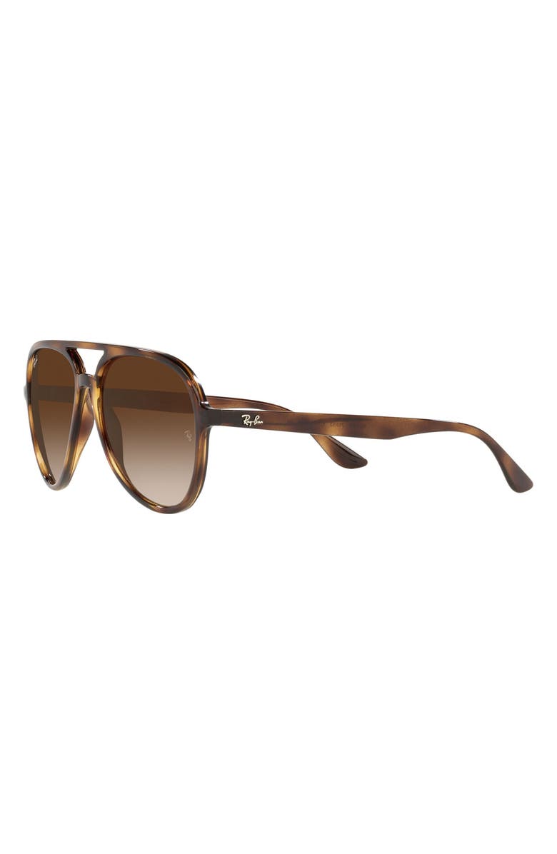 Ray-Ban 57mm Gradient Aviator Sunglasses, Alternate, color, Havana / Brown Gradient