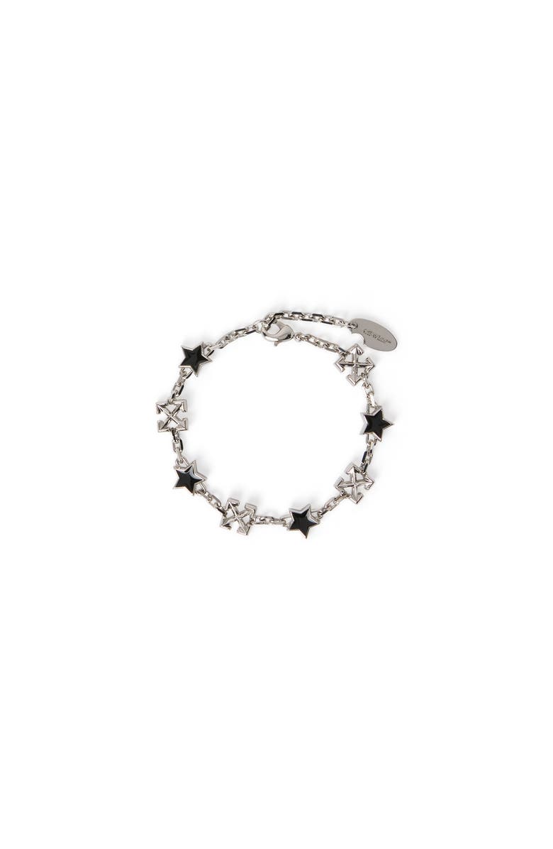OFF WHITE Men's Star Arrow Bracelet, Main, color, Silver