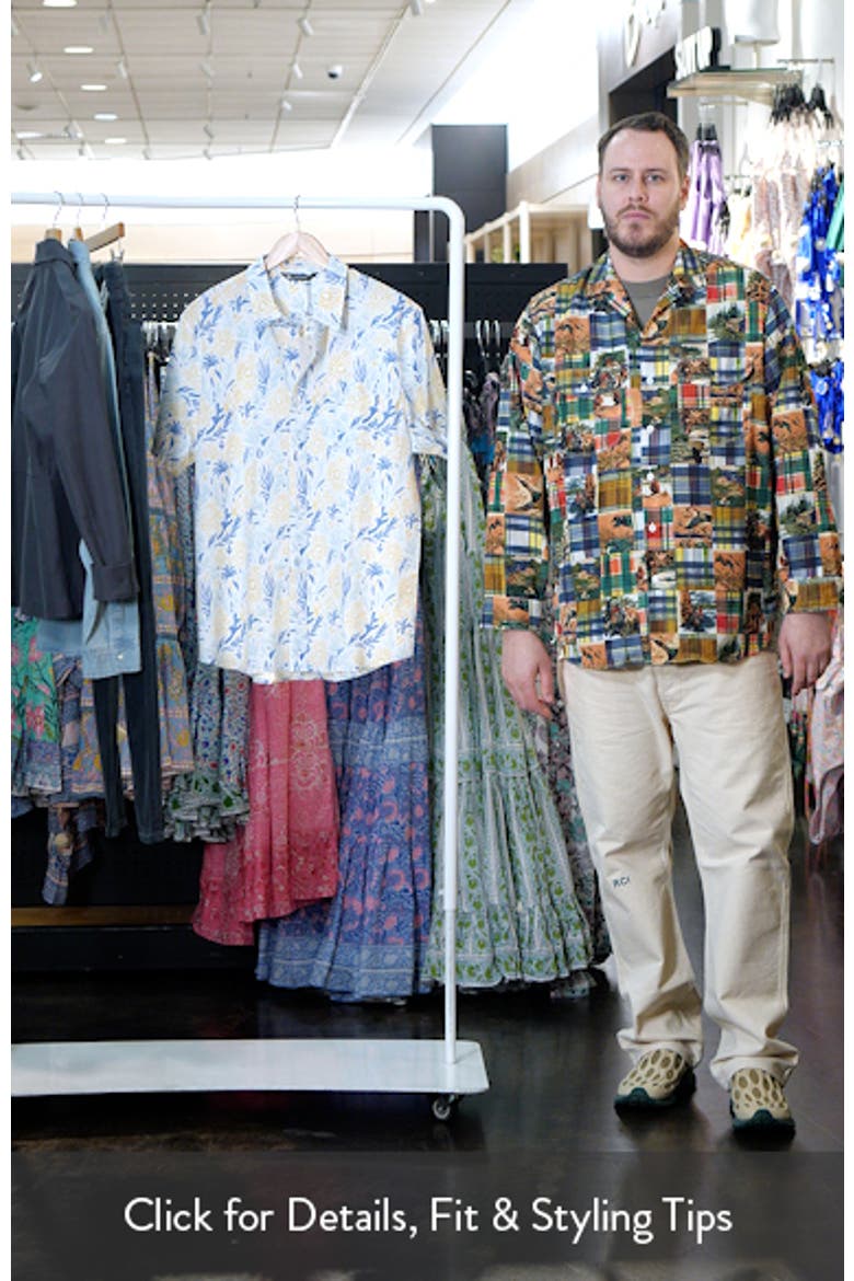 Souvenir City Short Sleeve Stretch Cotton Button-Up Shirt video