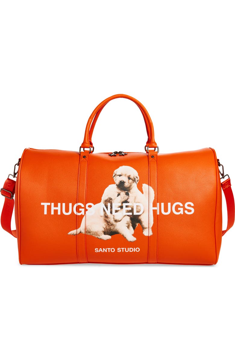 SANTO STUDIO Jett Lawrence Orange Duffel Bag, Main, color, Orange