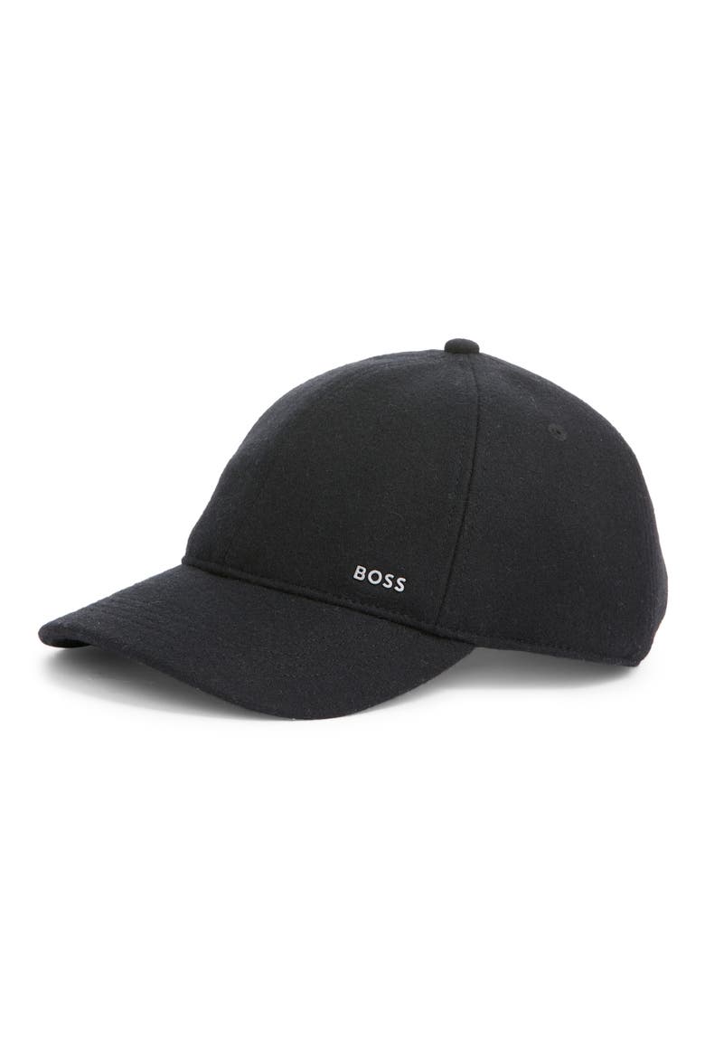 Zed Wool Blend Baseball Cap, Main, color, BLACK