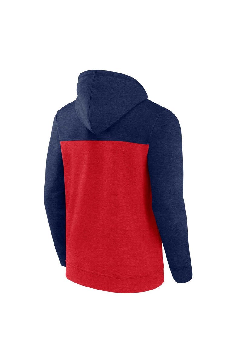 FANATICS Men's Fanatics Branded Heather Red Washington Capitals Down and Distance Full-Zip Hoodie, Alternate, color, Red