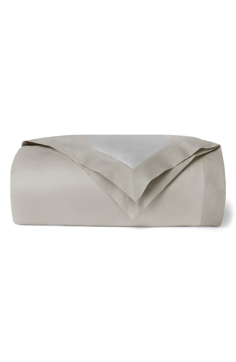 SFERRA Carlotta Sateen Duvet Cover, Main, color, Grey