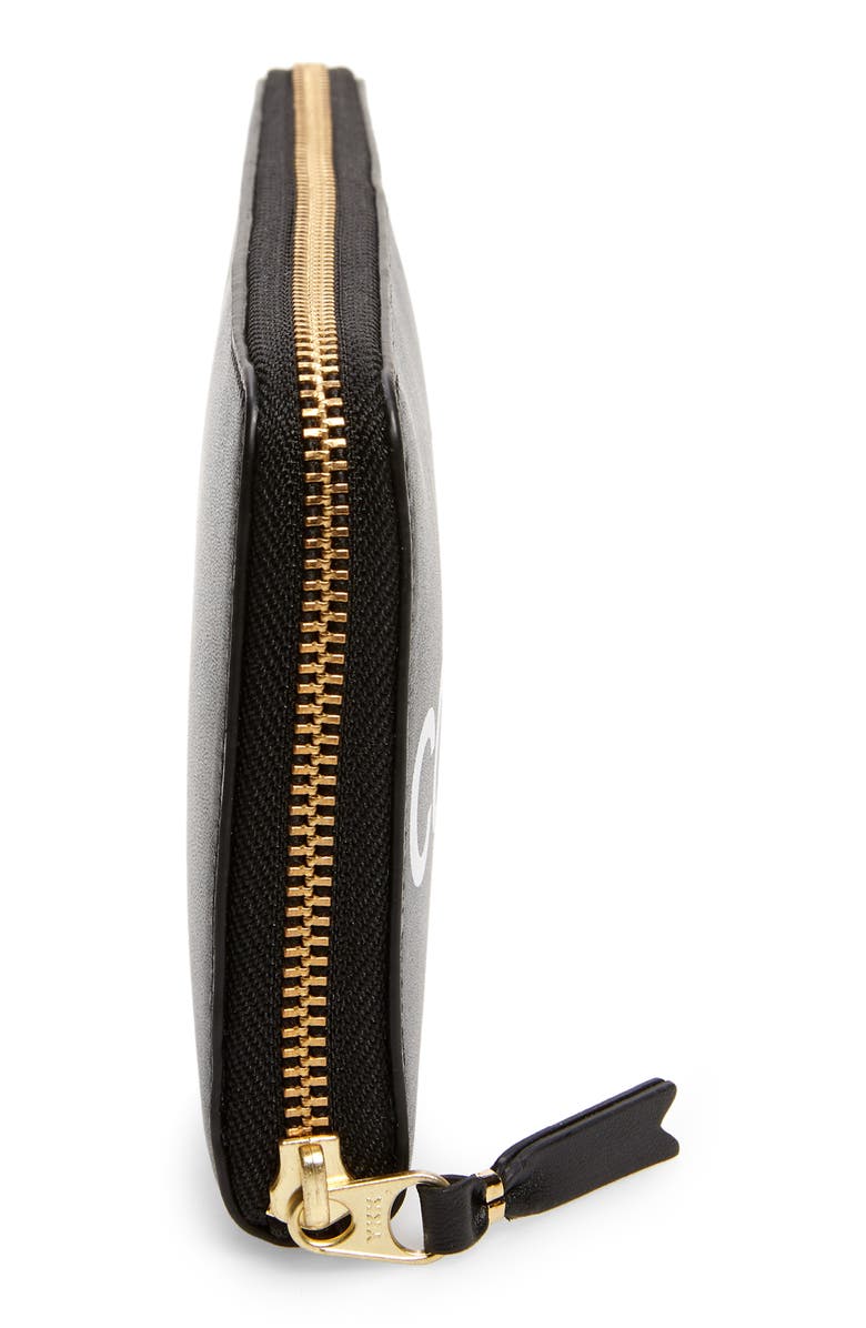 Comme des Garçons Wallets Huge Logo Long Zip Wallet, Alternate, color, 