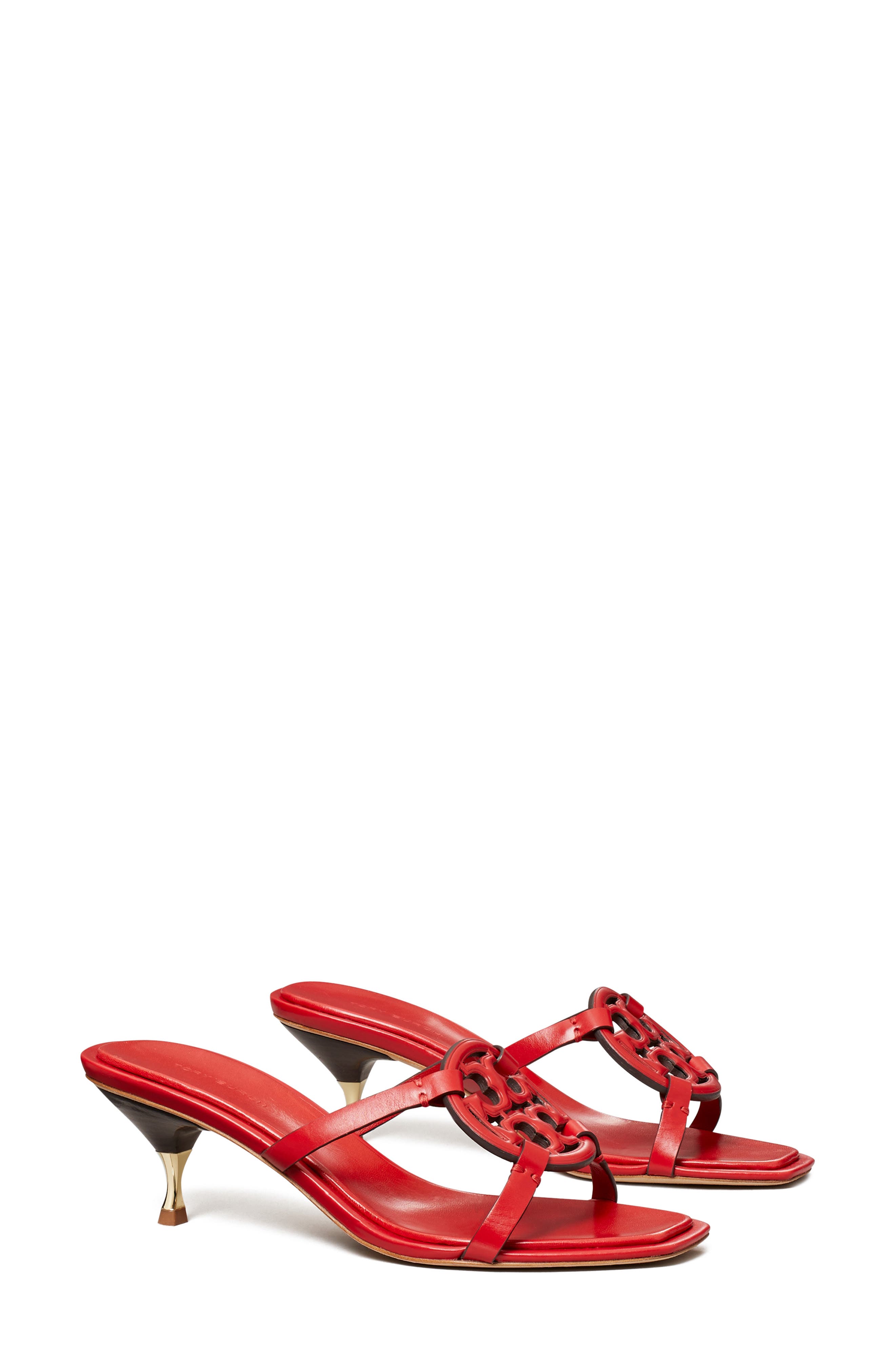 Miller Bombé Kitten Heel Sandal, Main, color, TRIPLE RED