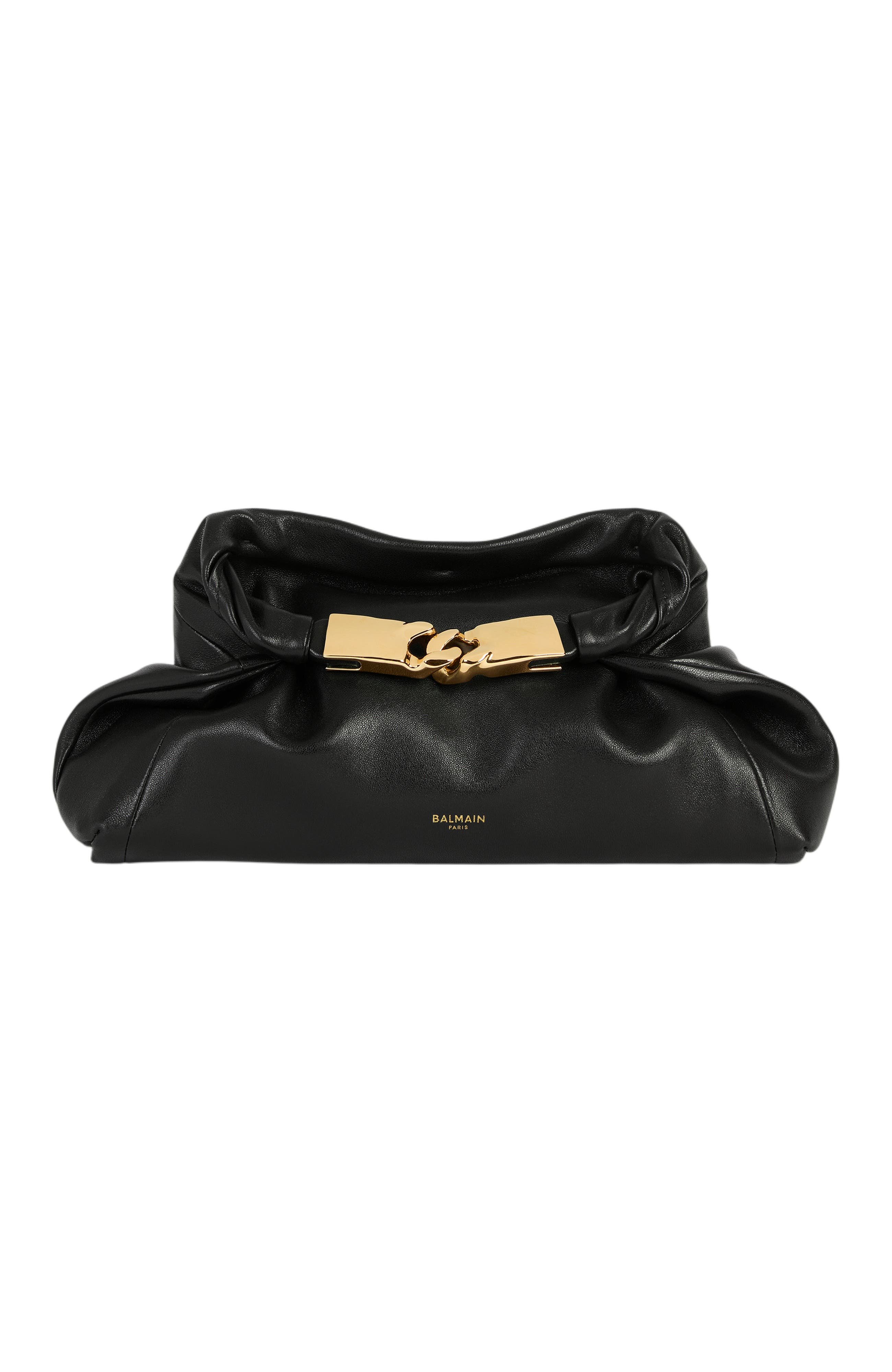 Dinner At 8 Small Smooth Leather Bag, Main, color, black