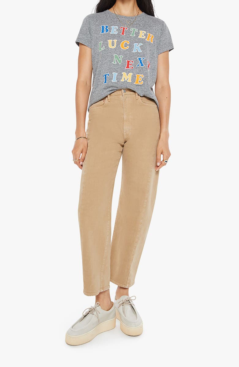 MOTHER The Boxy Goodie Goodie Appliqué Better Luck Graphic T-Shirt, Alternate, color, Better Luck Next Time