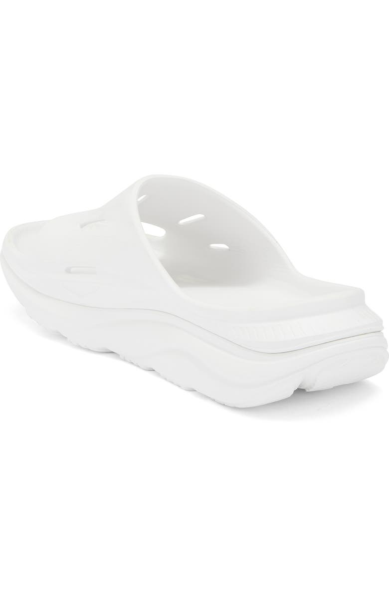 HOKA Ora Recovery Slide 3 Sandal, Alternate, color, White / White