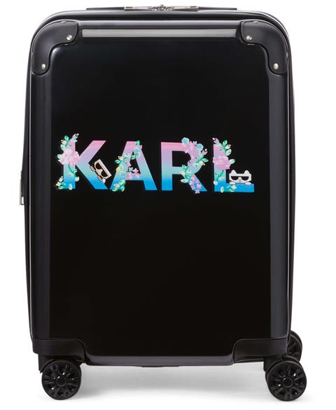 Karl Flowers 21" Upright Carry On Suitcase