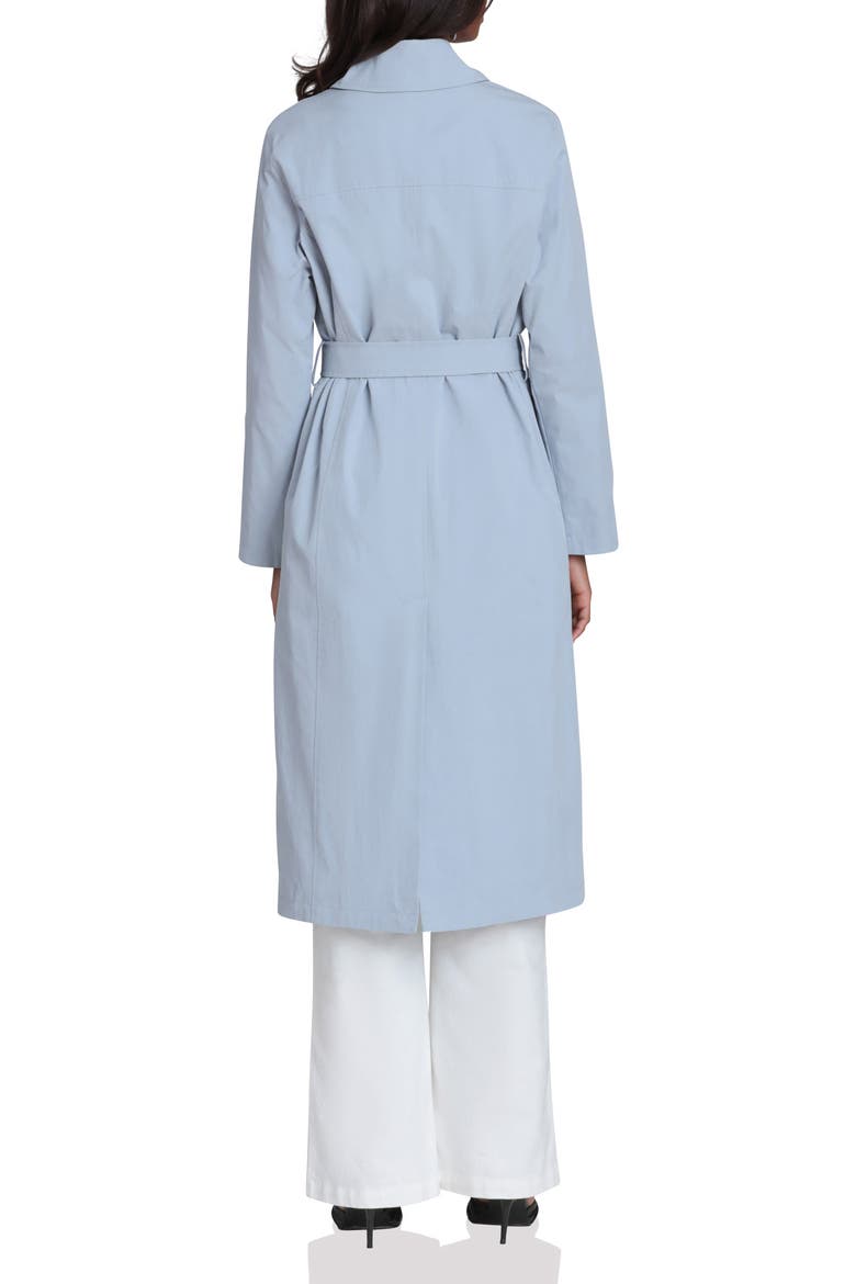 Minimalist Cotton & Nylon Trench Coat, Alternate, color, SKY
