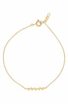 Bony Levy 14K Yellow Gold Heart Bar Bracelet