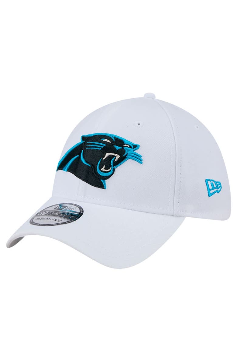 New Era Men's New Era White Carolina Panthers Main 39THIRTY Flex Hat, Main, color, White