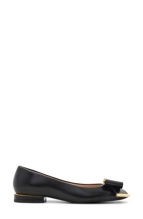 Ted Baker London Daria Bow Flat In Black