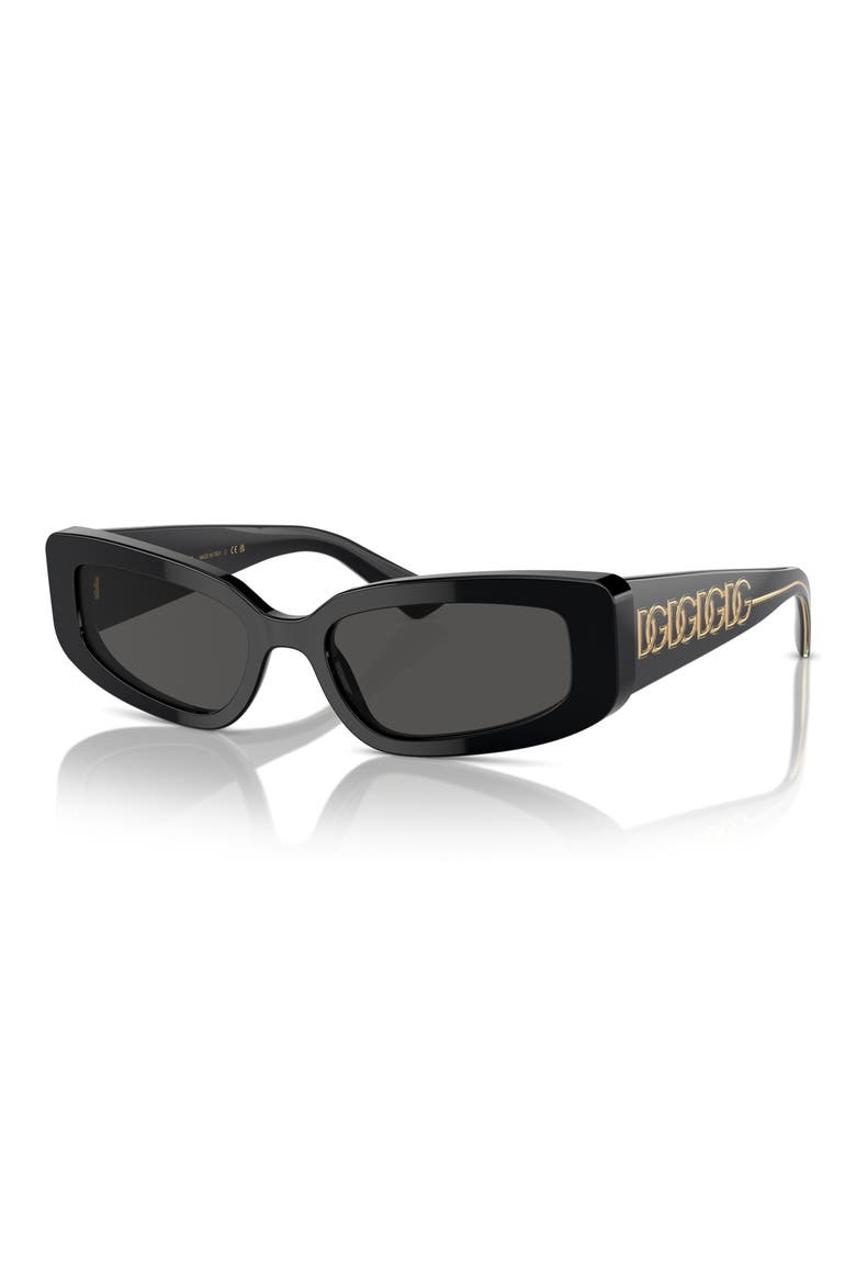 54mm Cat Eye Sunglasses, Alternate, color, BLACK GREY