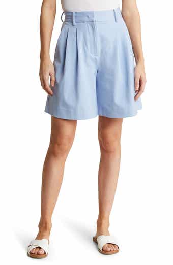 STAUD Luisa Wide Leg Bermuda Shorts