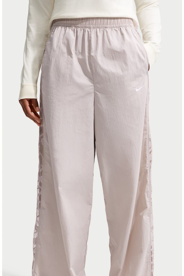 Wide Leg Track Pants, Alternate, color, CREAM II/ CREAM II/ WHITE