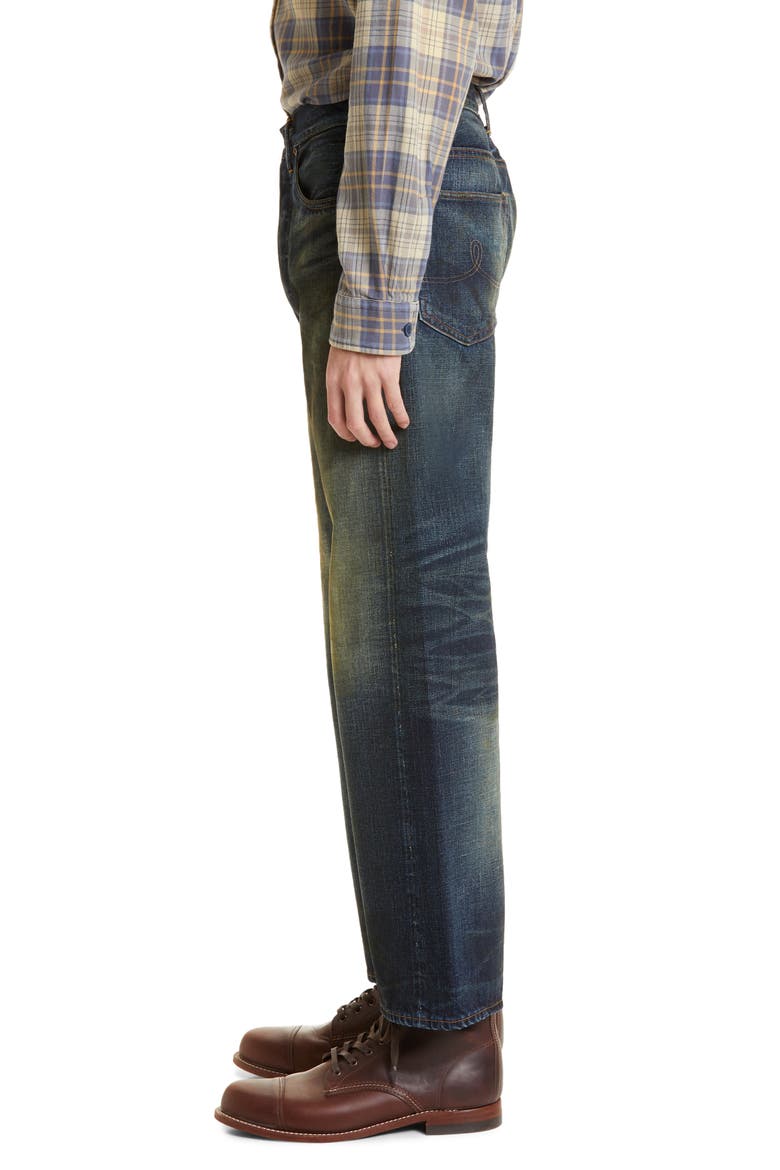 Vintage Straight Leg Jeans, Alternate, color, BLUE