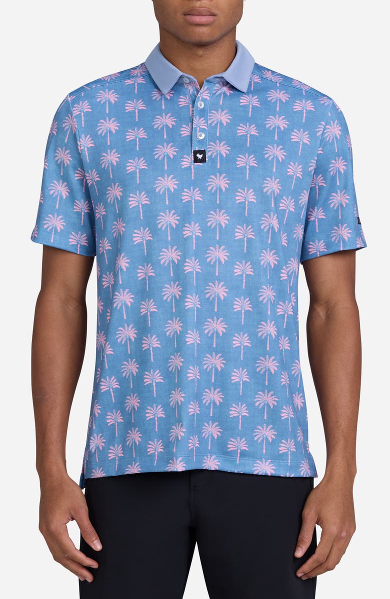 Bad Birdie Piqué Performance Golf Polo, Main, color, Havana