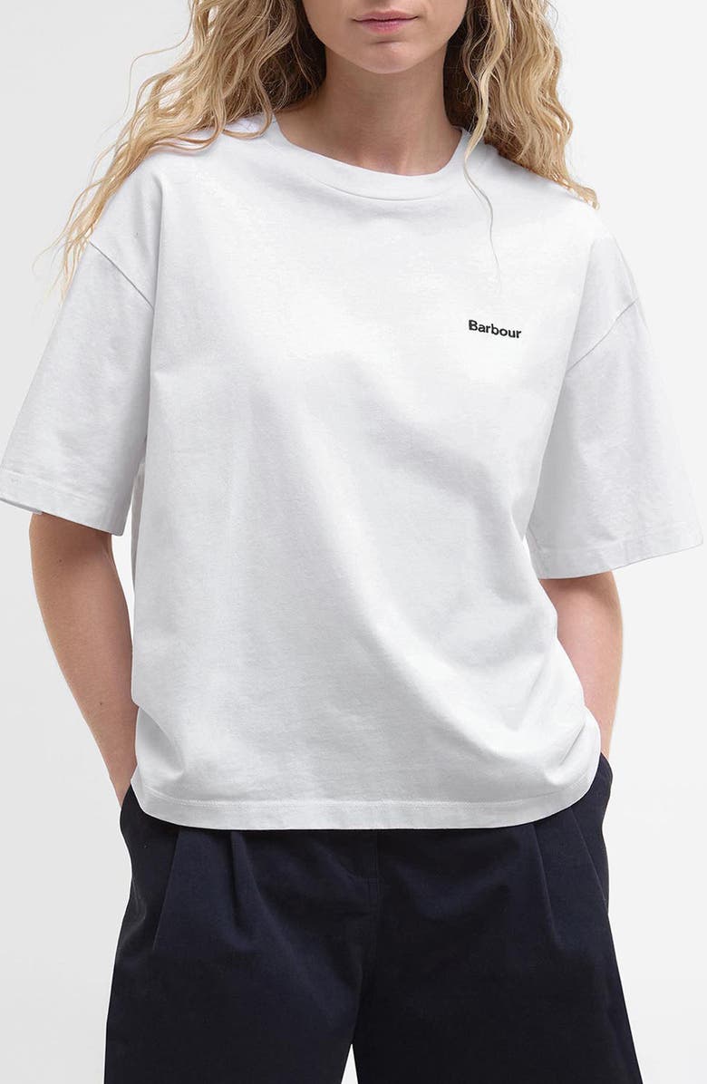 Barbour Jema Oversize Logo T-Shirt, Main, color,