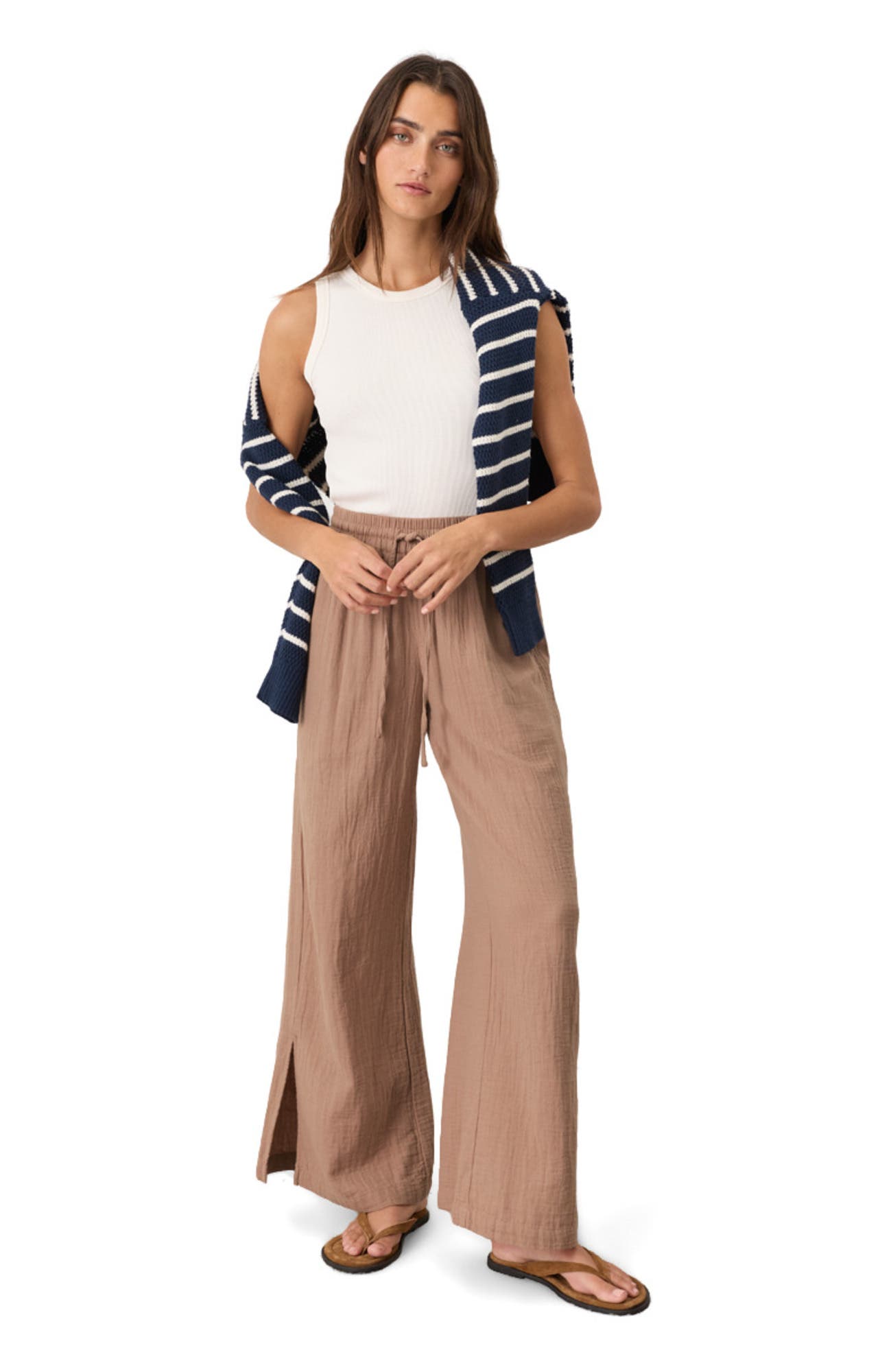 Organic Cotton Coastal Double Gauze Pants - image 5