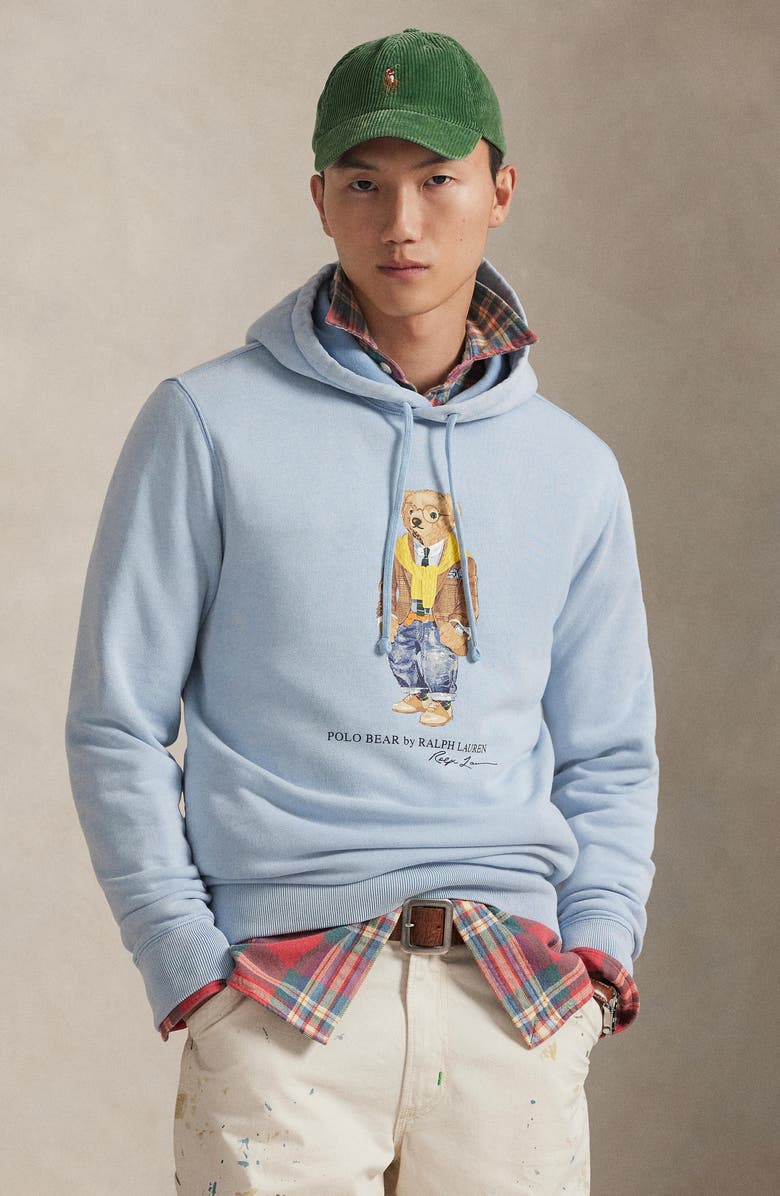 Polo Ralph Lauren Polo Bear Graphic Hoodie, Alternate, color, Southport Blue/ Heritage Bear