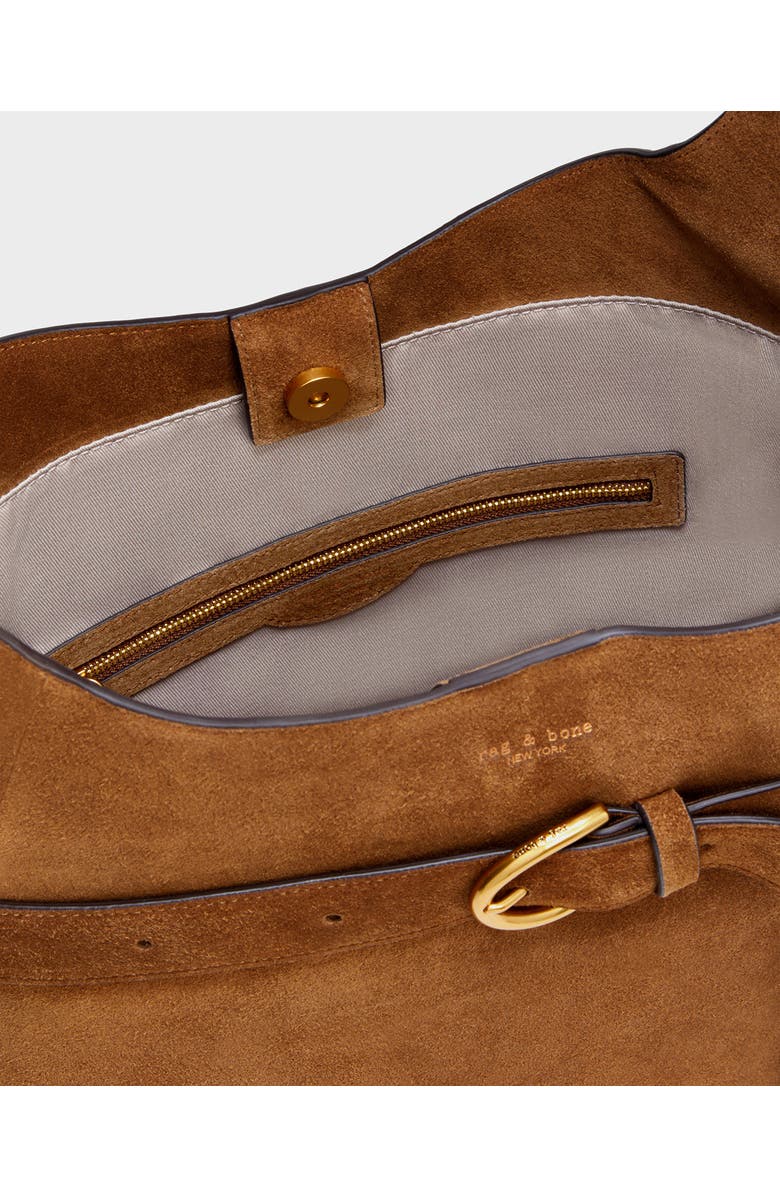 rag & bone Lexington Suede Bucket Bag, Alternate, color, Brown Suede
