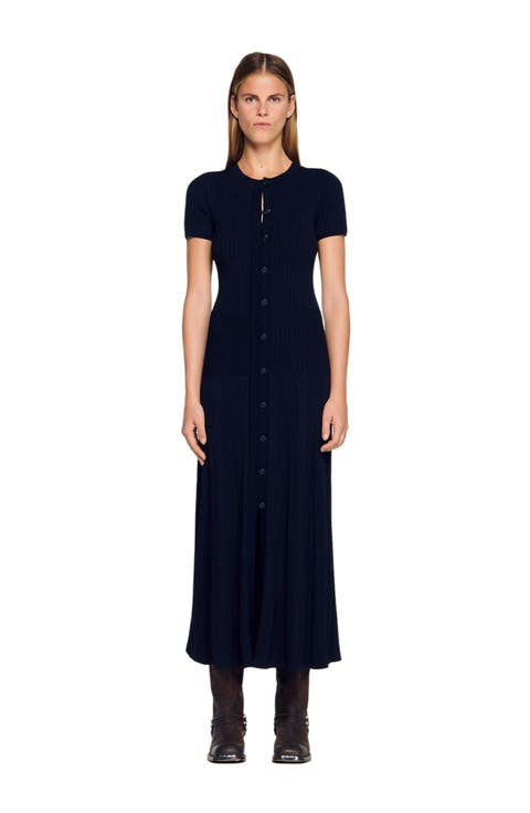 Knit maxi dress