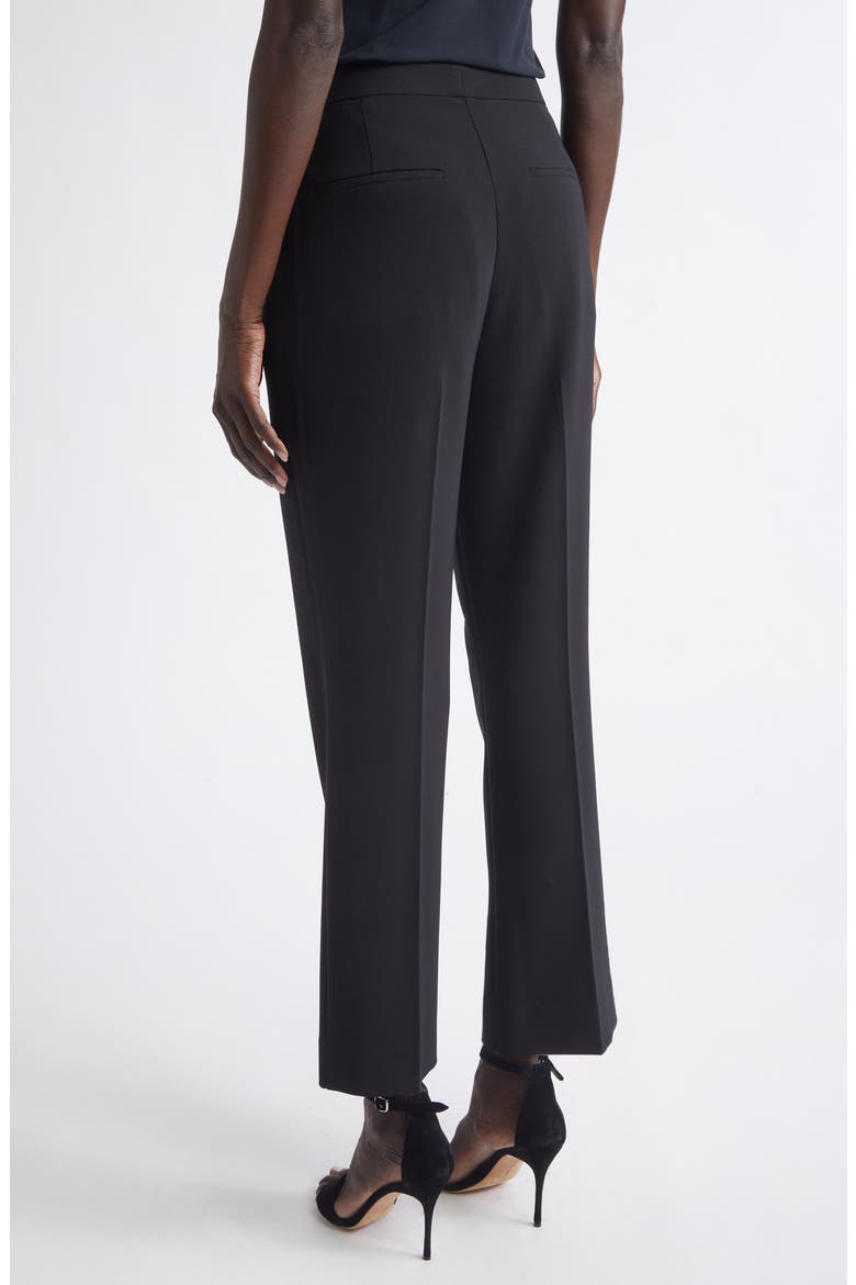 Isabel Soft Stretch Suiting Slim Ankle Pants, Alternate, color, BLACK