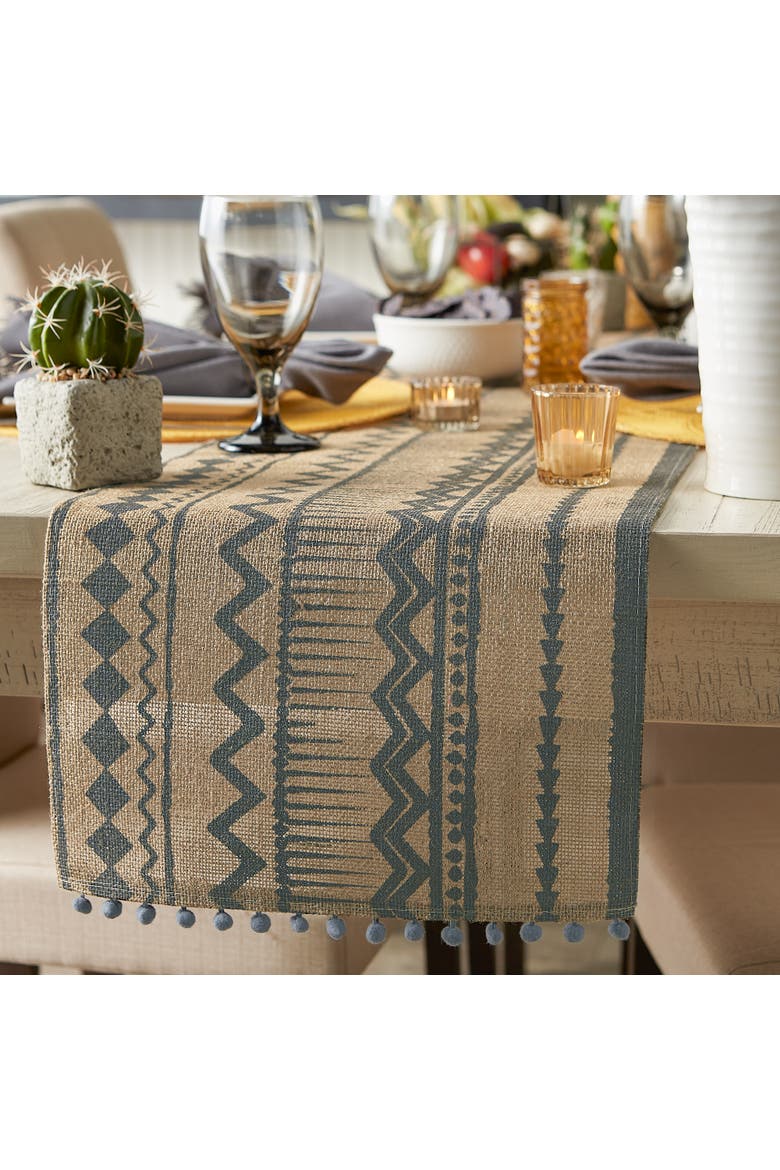 Mineral Desert Trail Geometric Table Runner, Alternate, color, Mineral