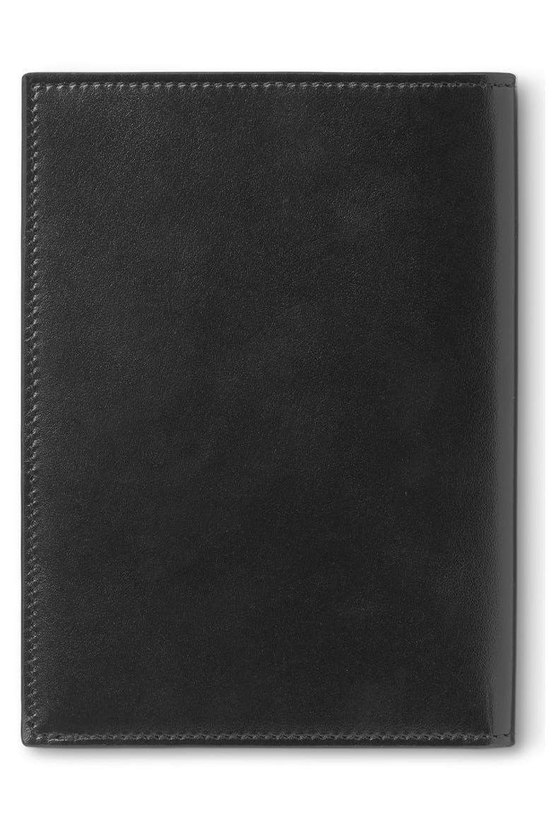 Meisterstück Leather Passport Holder, Alternate, color, BLACK