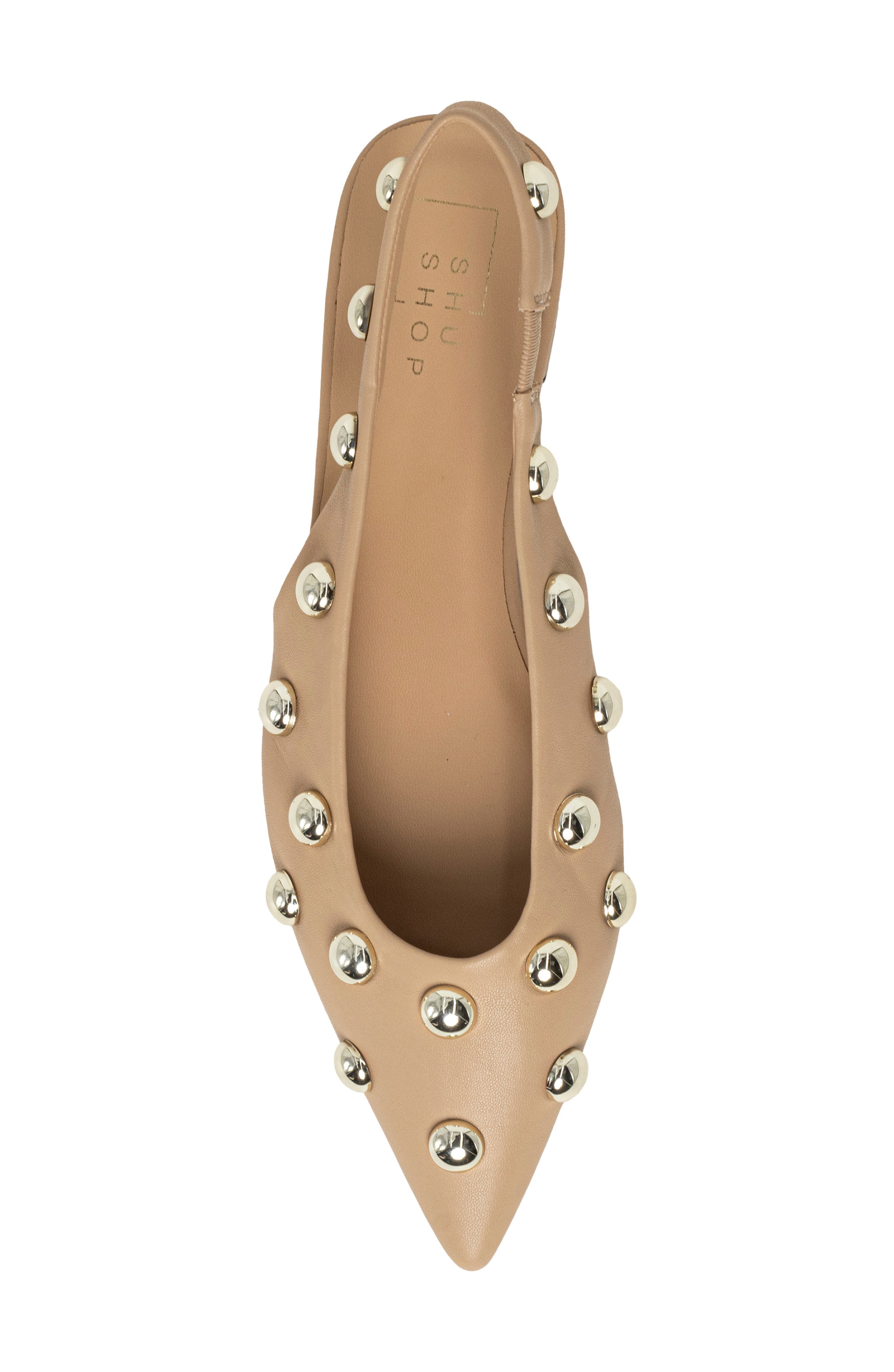 Arizona Slingback Flat, Alternate, color, NUDE