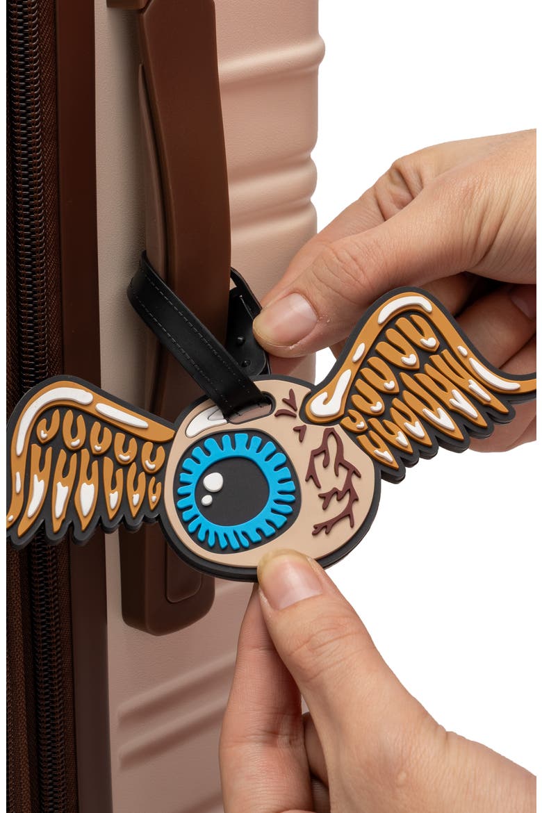 Flying Eyeball 2-Piece Suitcase ID Tag Set with Adjustable Straps, Alternate, color, Flying Eyeball