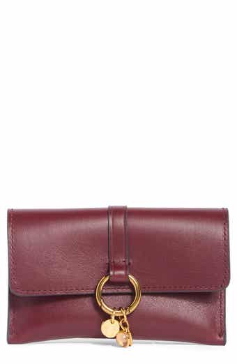 Charm Ring Leather Card Case