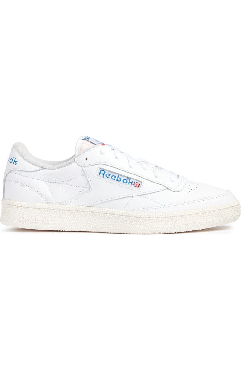 Reebok Club C 85 Vintage Sneaker, Alternate, color, White/ Chalk/ Vector Blue