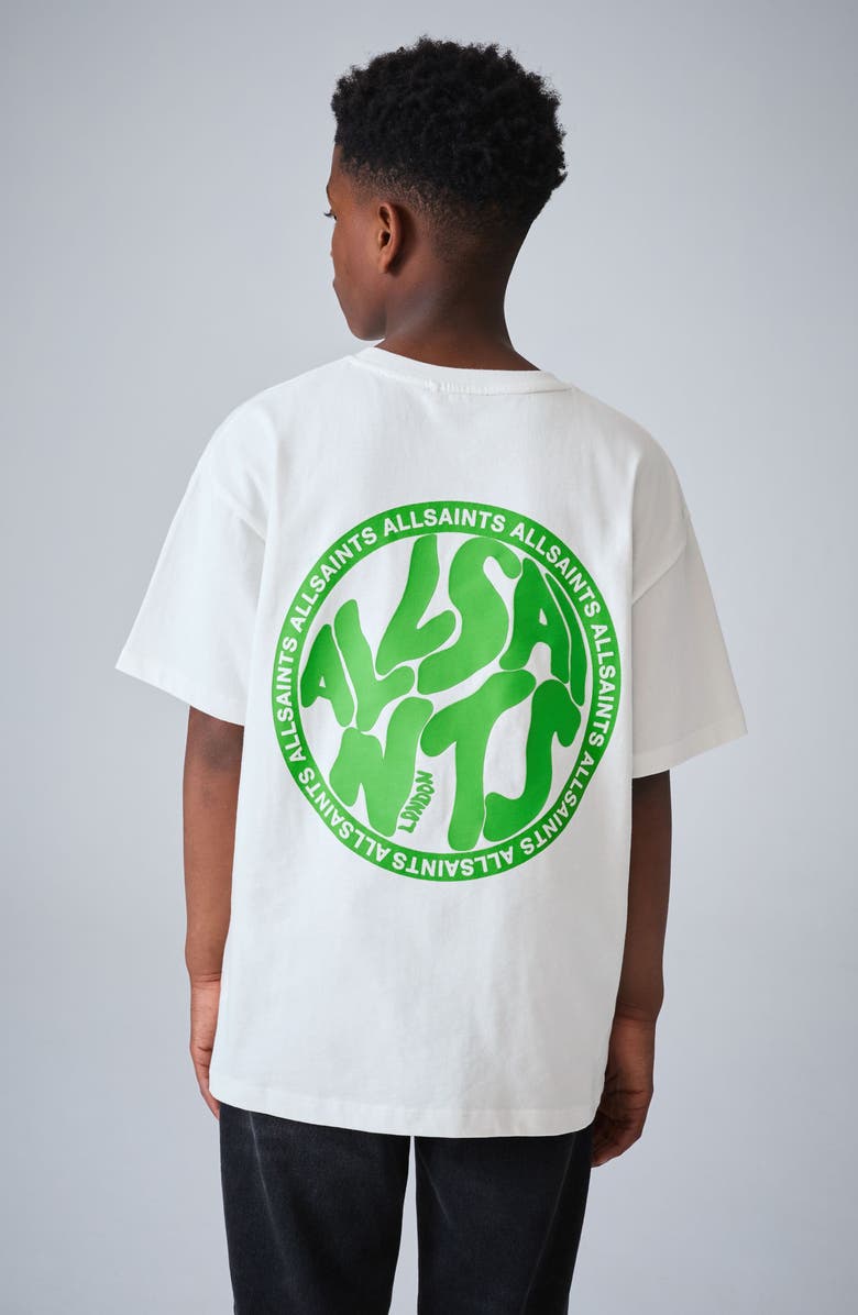 smALLSAINTS by ALLSAINTS Kids' Distortion Orlando Cotton Graphic T-Shirt, Alternate, color, White