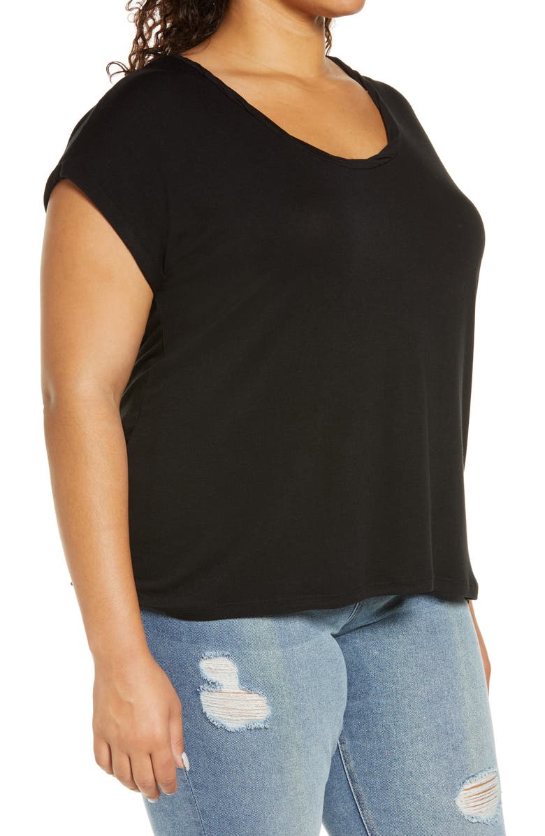 Treasure & Bond Twist Neck Detail T-Shirt, Alternate, color,