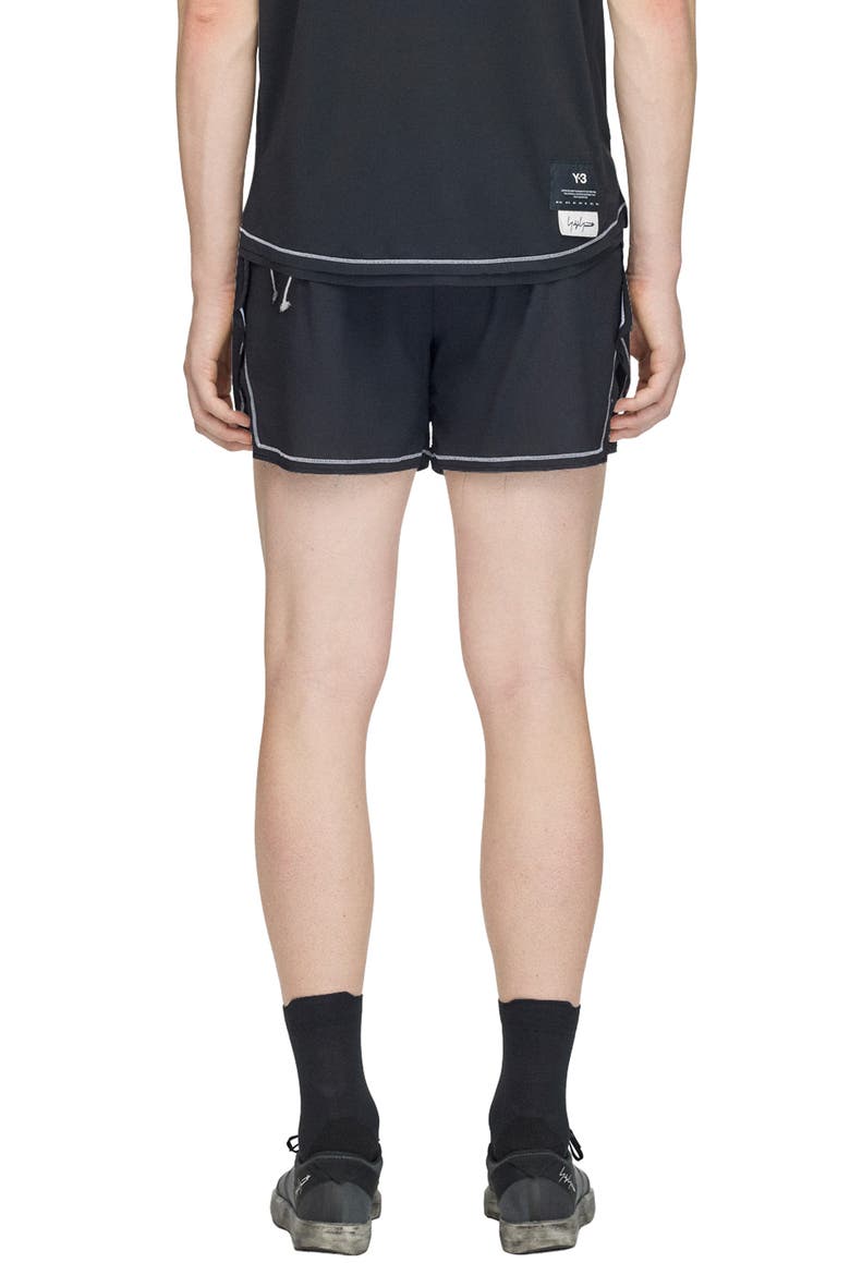 Graphic Performance Running Shorts, Alternate, color, BLACK