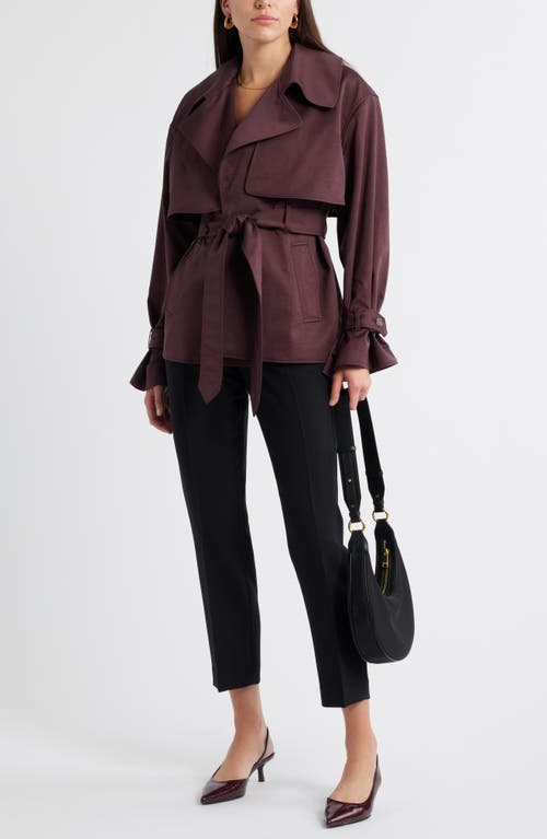 Open Edit Corina Slingback Half D'orsay Pointed Toe Kitten Heel Pump In Burgundy