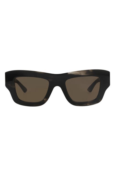 50mm Polarized Square Sunglasses