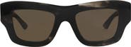 Bottega Veneta 50mm Polarized Square Sunglasses