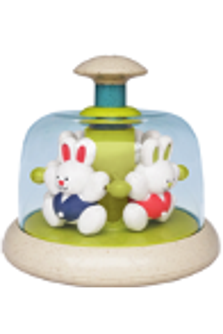 Rabbit Carousel Toy, Alternate, color, Multi